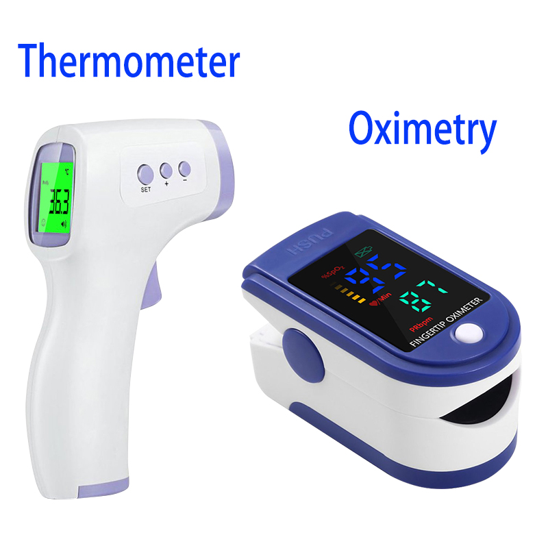 Pulse Oximeter - Medical IR Fever Thermometer LED Digital