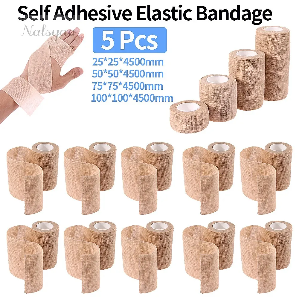 5 Pcs 2.5/5/7.5/10cm Self Adhe - Medical Tape recension och pris