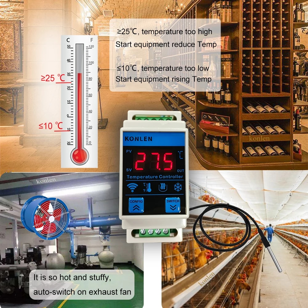Tuya WIFI Temperature Sensor T - Lab Incubator recension och pris