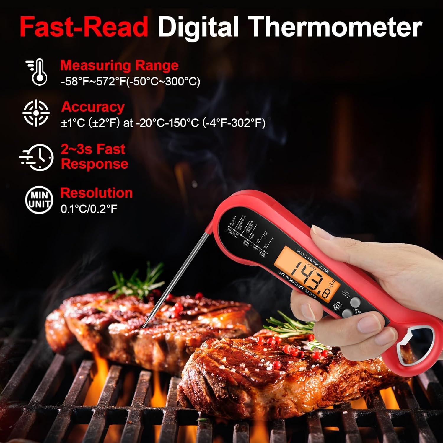 Professional Digital Meat Ther - Thermometer Digital recension och pris